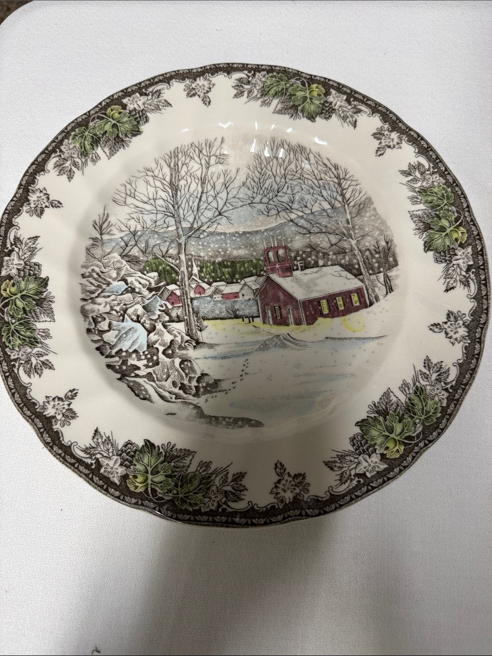 Johnson Bros The Friendly Village Decorative in Cream, Green and Red